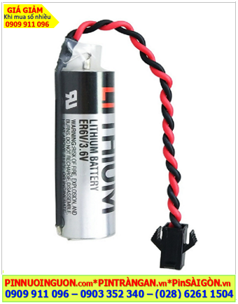 TOSHIBA ER6V OTC (Chuẩn Châu Âu EU), Pin nuôi nguồn PLC TOSHIBA ER6V lithium 3.6v AA2000mAh, X.xứ NHẬT